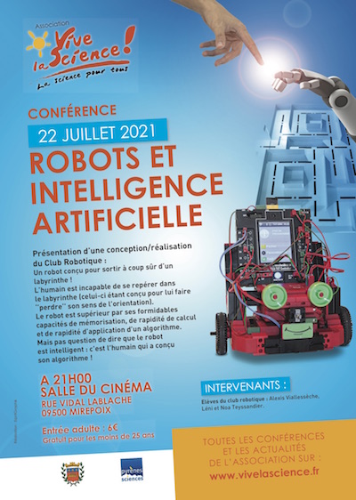 Mirepoix : conférence « Robots et intelligence artificielle » 22 juillet